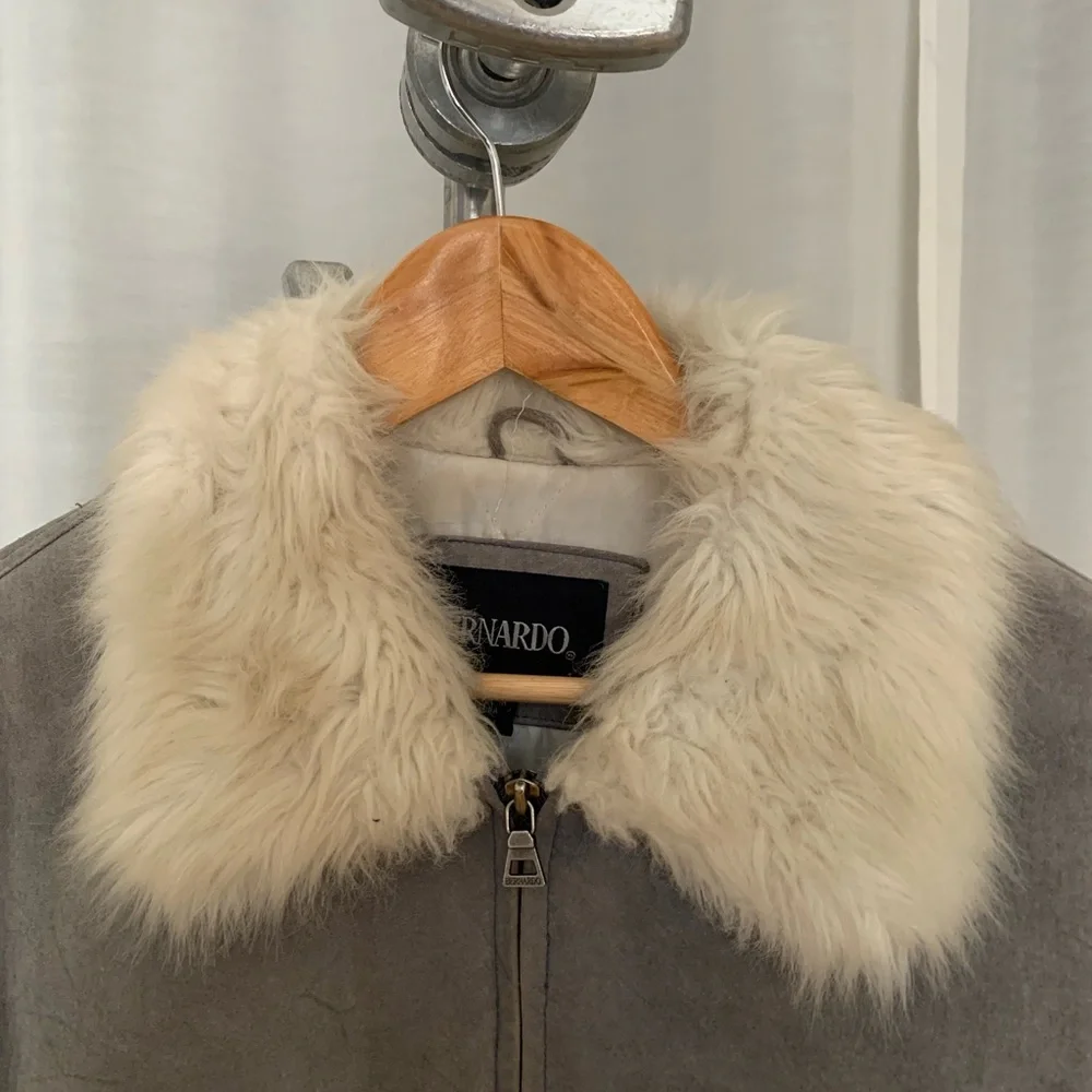 Bernardo Gray Teddy Jacket sherling - Picture 2 of 5